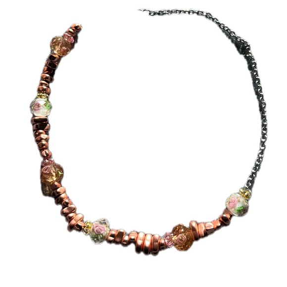 Rose gold chain choker - Picture 3 of 10